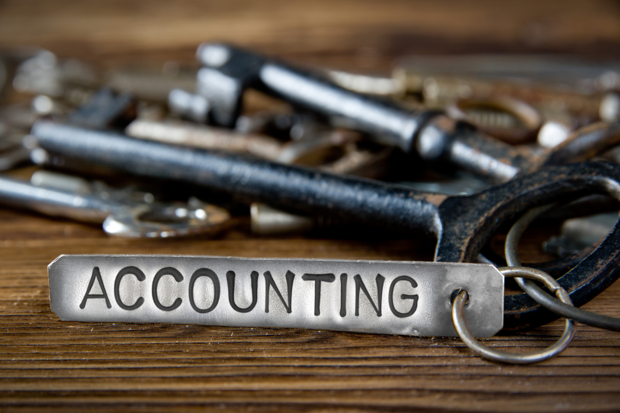 Accounting key tag concept